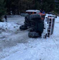 Retournement d’un CCF lors de l’accès à un feu d’altitude